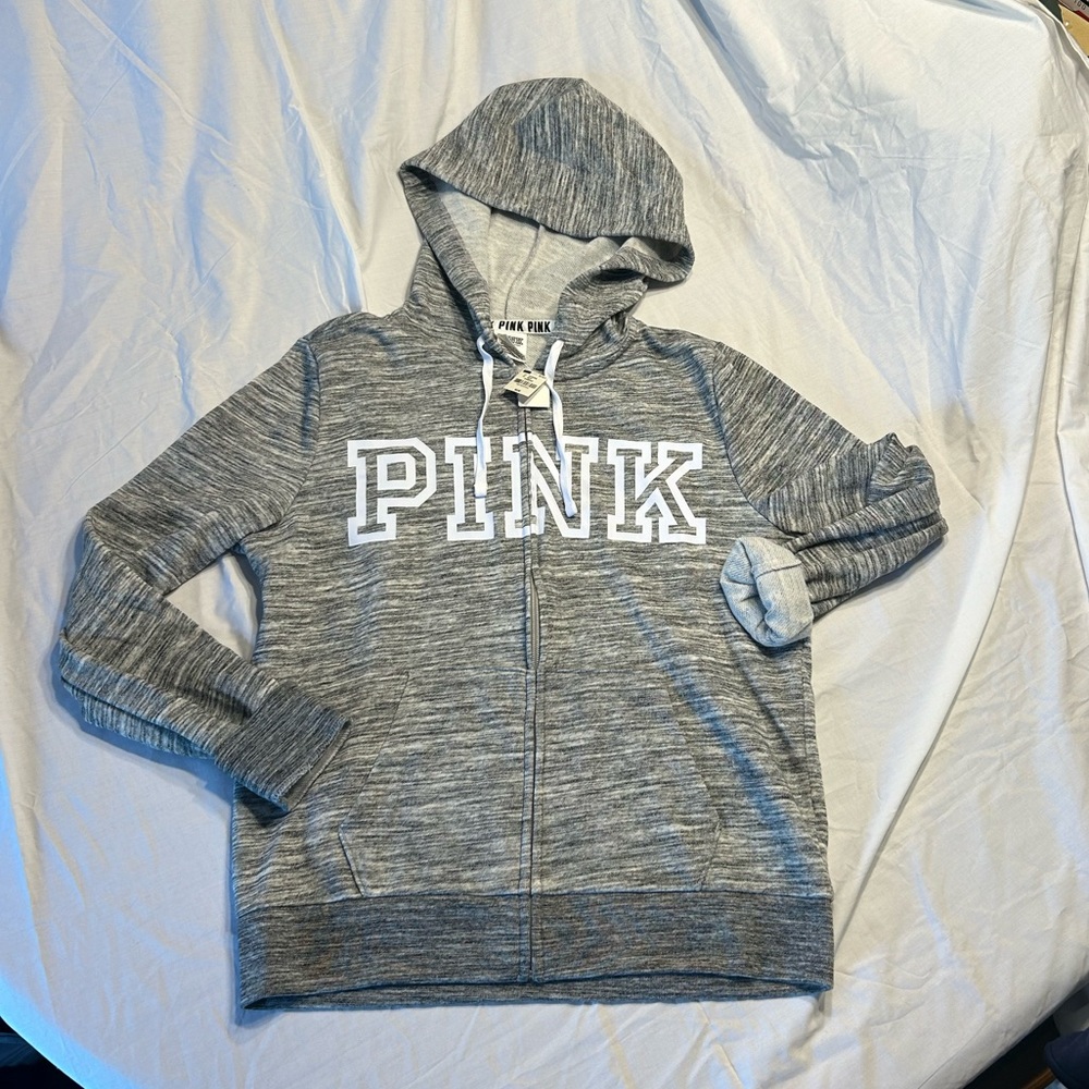 NWT PINK Victoria's Secret Hoodie. SIZE M